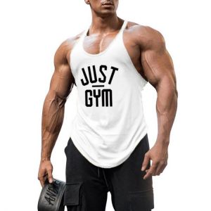Muscleguys Brand Gym Clothing Bodybuilding Stringer Tank Top Men Fitness Singlets Cotton Sleeveless Shirt Workout Sports Jerseys