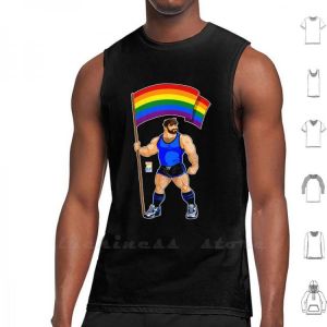 Adam Likes Pride Flag-Blue Outfit Tank Tops Vest Sleeveless Bobobear Bobobearart Bobo Bear Bear Bear Week Bear