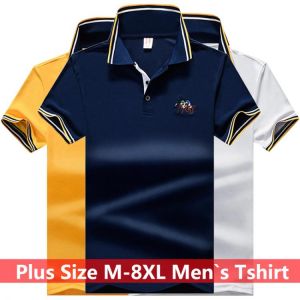 Size M-8XL Summer Classic Polo Shirt Men Embroidery Men's Polo Shirt Lapel Casual Breathable Tee Shirt Male Camisa Masculina