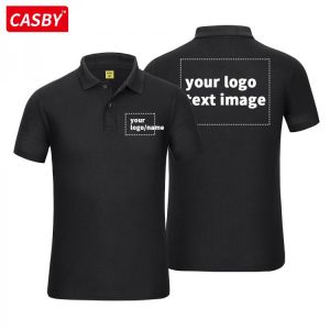Summer Men's Polo Shirt Cheap Casual Short Sleeve Personal Company Group Logo Custom Men and Women Custom Top 100