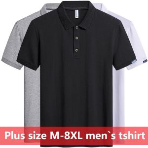 Big Size 6XL 7XL 8XL Polo Shirts Men High Quality 95% Cotton Polo Shirts Slim for Men Fit Casual Polo Tee Shirt Tops Shirt Men