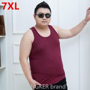 all in one place בגדי גברים 7XL Tank Tops men 6XL men&#x27;s sweat Big size vest summer super large Sleeveless Modal undershirt big size bodybuilding workout