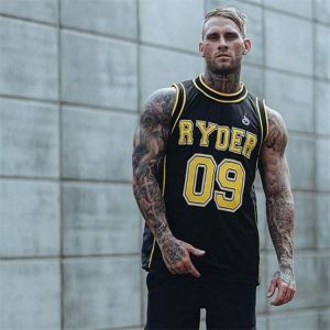 Male Summer Casual Vest Men Bodybuilding Tank Tops Gym Workout Fitness breathable Sleeveless shirt Clothes Stringer Singlet