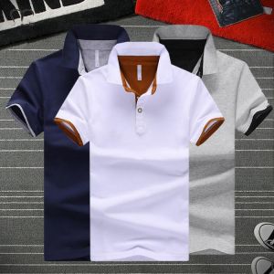 Brand Men's Polo Shirt High Quality Men Cotton Short Sleeve Shirt Brands Clothing Jerseys Summer Stand Collar Mens Polo Tops 