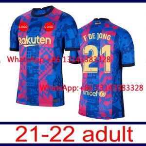 21-22 custom shirt quality 2021 2022 Top Barcelonaes Thai Free shipping Best sale adult