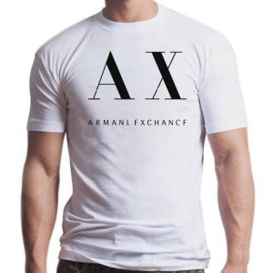 A LOGO FAMOUS FASHION BRAND men white t-shirt