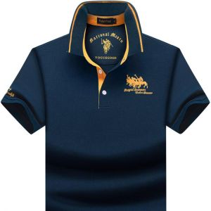 New 2021 Polo Men's Short Sleeve T-Shirt Summer New Men's Loose Lapel Large Size Half Sleeve T-shirt поло мужск