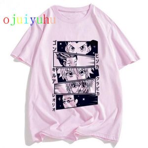 HISOKA MOROW Graphic Tees Men Kawaii Tops T-shirt Anime Hunter X Hunter Killua Zoldyck T Shirt Harajuku Unisex Tshirt Male 90s