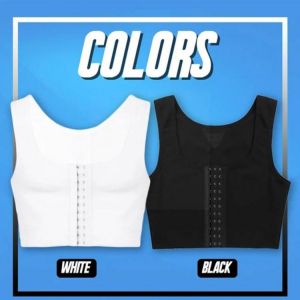 Men Breast Shaper Vest Gynecomastia Shaper Slimming Chest Compression Corset Correct Building Sleeveless Tops Bodysuit Post J0B2