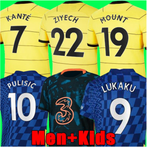 Fastest shipping jersey LUKAKU ZIYECH PULISIC MOUNT KANTE HAVERTZ WERNER   2021 2022  Chelsea Football Shirt  Boys Suit Set