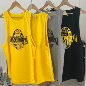 2021 gyms clothing cotton singlets Men's Undershirt bodybuilding  tank top men fitness shirt muscle guys sleeveless vest Tank