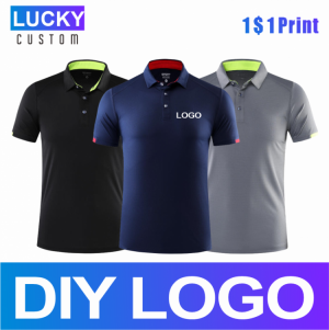 Quick-drying Sports Polo Shirt Custom Design Company Brand Logo/print Embroidery Breathable Lapel Short Sleeve Classic 4xl