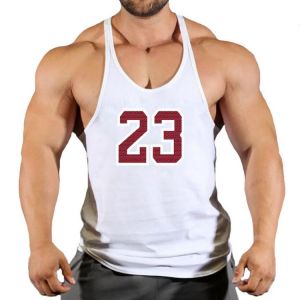 New Brand 23 Gym Tank Top Men Fitness Clothing Mens Bodybuilding Tank Tops Summer Gym Clothing for Male Sleeveless Vest Shirts