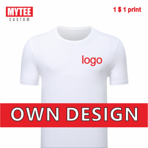 MYTEE Summer Cotton Cheap T-Shirt Logo Customization Company Brand Logo Embroidery/Printing DIY Casual Top Wholesale