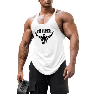 Bodybuilding Stringer Tank Top Men Gym Clothing Cotton Sleeveless Shirt Mens Fitness Vest Summer Sports Singlets Workout Tanktop