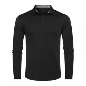 Summer Men Polo Shirts Casual Man Long Sleeve Slim Fit Shirts Men Cotton Sweatshirt Tops Tees Male Clothing for Daily Wear