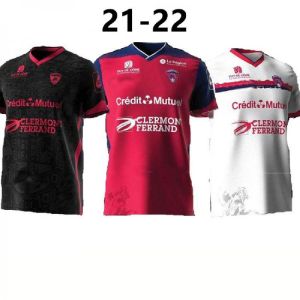 21 22 Clermont Foot 63 soccer jerseys home RED Rashani 2021 2022 MAILLOT de foot bayo Dossou Allevinah Berthomier football shirt