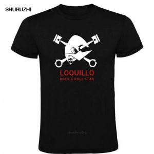 Camiseta Loquillo Y Los Trogloditas Negra Top Christmas Gifts Tee Shirt men brand tshirt summer cotton top tees