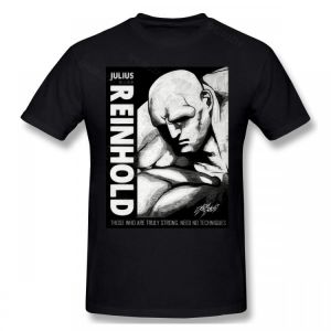 Julius Reinhold Anime Retro Kengan Ashura T Shirt shubuzhi Big Size Cotton Crewneck Short Sleeve Shirt Men