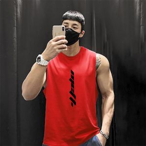 New fashion gym clothing cotton sleeveless shirts Bodybuilding tank top men Fitness mens singlet workout vest