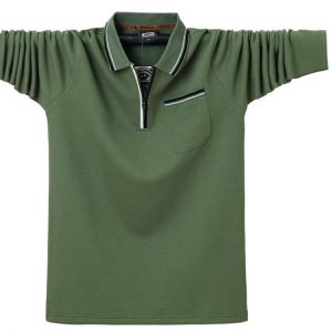 Men's Polo Shirts Spring Autumn Long-sleeved Shirt Cotton Polo Shirt 2021 Fashion New Large Size 4XL 5XL 6XL