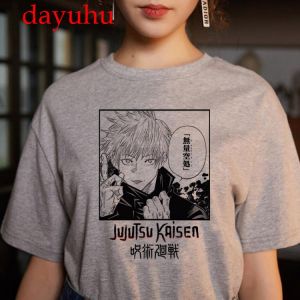 Tshirt Japanese Anime Jujutsu Kaisen T Shirt Men Kawaii Summer Tops Yuji Itadori Graphic Tees Cool Cartoon Unisex T-shirt Male