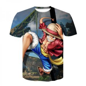 2021 New Anime Luffy T-shirt Summer Men/Women Funny 3D Printed One Piece t-shirts Hip hop Streetwear manga T Shirts tops shirt