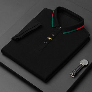 high-end Brand Paul short-sleeved T-shirt men Bee polo shirt 100% cotton lapel Business Korean summer Embroidery Men's clothi