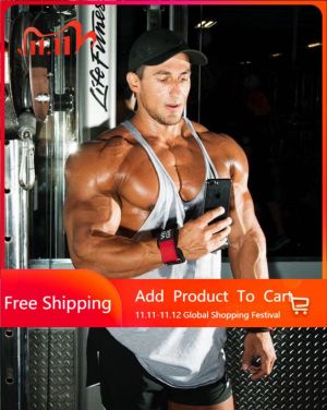 Casual Mens Tank Tops Shirt Gym Tank Top Fitness Clothing Vest Sleeveless Cotton Man Canotte Bodybuilding Ropa Hombre Breathable