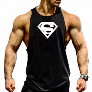 Brand Casual Fitness Training Running Gym Clothing Tank Top Men Bodybuilding Muscle Singlets Fashion Workout Sleeveless Vest