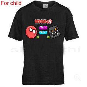 child summer cotton T-Shirt Red Ball 4 - The Bad Boxes Tee Cool Tops Tee Shirt children fashion t-shirt brand tops