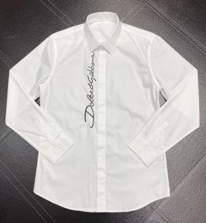 Brand Design Men Shirt High quality 100% Cotton Letters Embroidery Chemise homme Long Sleeve Slim Business male Dress Shirts