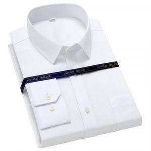 Top Quality Mens Dress Shirt Pure Cotton Long Sleeve Regular Fit Business Office Wedding Formal Blouse