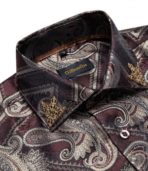 Luxury Quality Men Long Sleeve Formal Dress Shirts Business Social Autumn Collar Shirt for Office Party Home Male Casual Tops