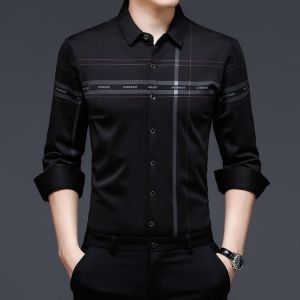 2021 Autumn New Shirt Men's Long-Sleeved Korean Formal Business Suit Men's Non-Iron Casual Shirt