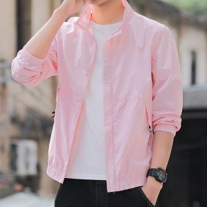 Summer thin breathable ice silk men's shirt loose casual sports all-match sun protection clothing men's shirt tide