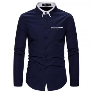 2021 New Fashion Cotton Long Sleeve Shirt Solid Slim Fit Male Social Casual Business White Black Dress Shirt 5XL