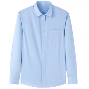 Top Quality Pure Cotton Men Dress Shirt Social Formal Long Sleeve Business Office Regular Fit Male Blouse