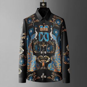 Herfst Luxe Strass Shirt Men Formal Casual Dress Shirt Slim Social Streetwear Chemise Homme Palace Rhinestones Flower Shirt Men