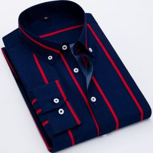 3XL 4XL 5XL Spring and Autumn New Men's Long-sleeved Slim Shirt Korean Style Business Formal Shirt Male Brand Clothes Casual 