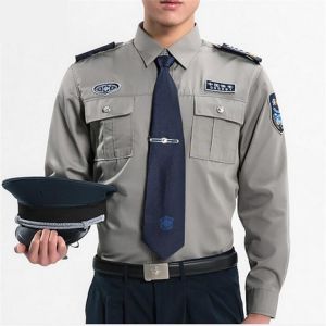 Men Security Shirt Male White Long Sleeve Clothing For Work Army Combat Military Uniform