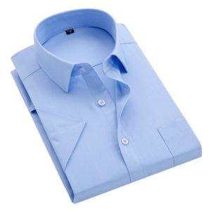 Short Sleeve Men Dress Shirts for Summer Solid Plain Plus Size 8xl Striped Shirt Twill Business Mens Male Regular Fit Oversized
