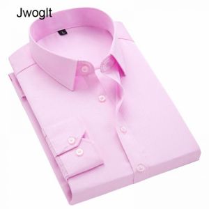 Plus Size 5XL 6XL 7XL 8XL Casual Men Long Sleeve Shirt Fashion Simple Design Button Down Formal White Black Men Dress Shirts