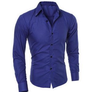 Men Cotton Long Sleeve Shirt Solid Slim Fit Male Social Casual Business White Black Dress Shirt 2021New Fashion