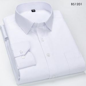 men shirts 2020 Brand casual Solid/striped Social Dress shirt white black Slim fit Wedding/business Classic camisas 8XL 7XL 6XL