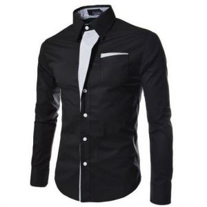2021 New Fashion Camisa Masculina Long Sleeve Shirt Men Slim fit Design Formal Casual Brand Male Dress Shirt Size 4XL Hot Sale