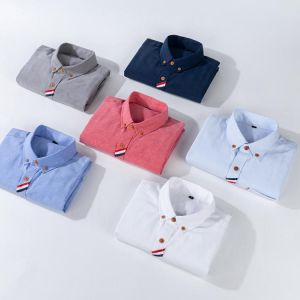 Cotton Oxford Long-sleeved Shirt Non-iron 2021 Spring and Autumn Business Casual Men's Professional Formal Wear White Shirt
