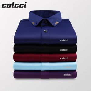 2021 Camisas De Hombre Embroidery Colcci aramy Sergio K Camisa Slim Fit casual social print top Long Sleeve Men shirt