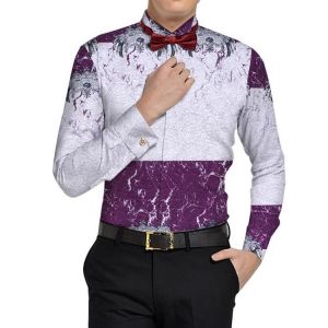 XL Size In Stock Men African Shirt Long Sleeve Bazin Riche Blazer Shirts XL Size African Clothes for Men WYN474-XH