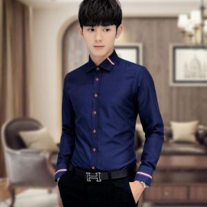 New Arrival Men Shirts Business Men's Shirts Korean Version Long-sleeved Non-iron Professional Wear Shirts Plus Size 5XL